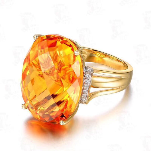Anillo de Citrino Brasileño Giro de la Suerte - Image 4