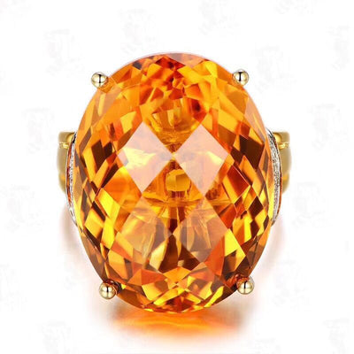 Anillo de Citrino Brasileño Giro de la Suerte - Image 2