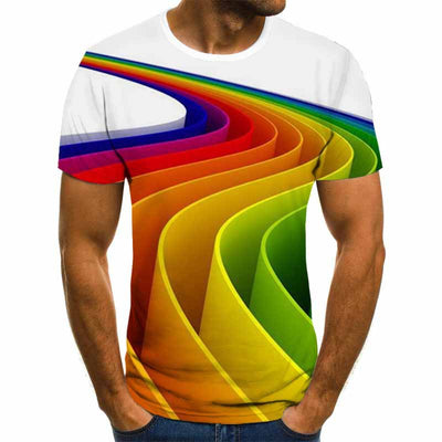 Playera Estampada con Diseño Remolino de Colores - Image 18