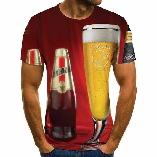 Playera Estampada con Diseño Remolino de Colores - Image 3