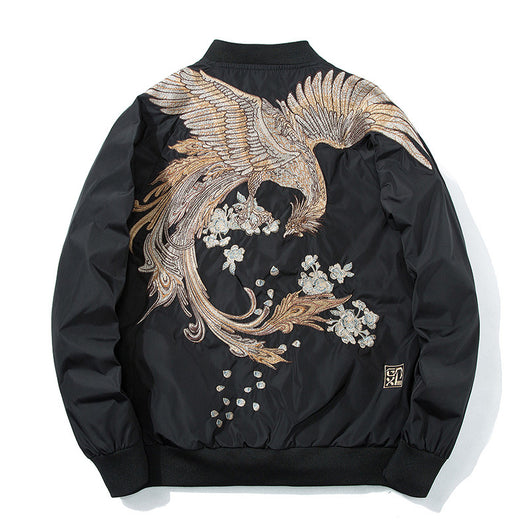 Chaqueta Beisbolera Ukiyo-e Fénix Bordada - Image 10
