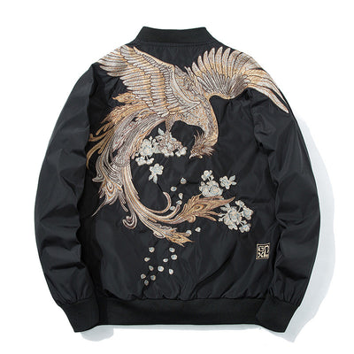 Chaqueta Beisbolera Ukiyo-e Fénix Bordada - Image 4