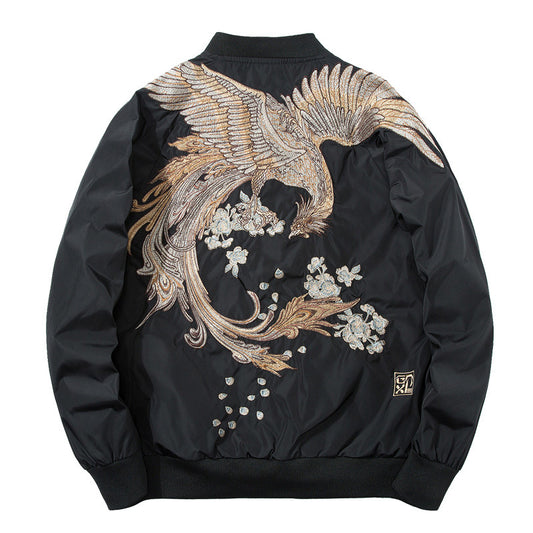 Chaqueta Beisbolera Ukiyo-e Fénix Bordada - Image 2
