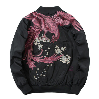 Chaqueta Beisbolera Ukiyo-e Fénix Bordada - Image 3