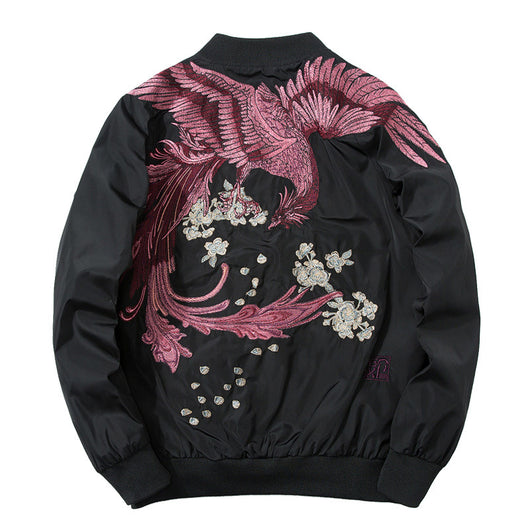 Chaqueta Beisbolera Ukiyo-e Fénix Bordada - Image 3