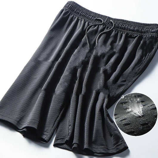 Pantalones Cortos Holgados de Seda Helada Transpirable Talla Grande Juvenil - Image 7