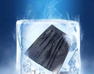 Pantalones Cortos Holgados de Seda Helada Transpirable Talla Grande Juvenil - Image 3