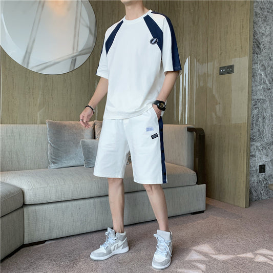 Conjunto Deportivo Casual Coreano para Hombre - Shorts y Playera