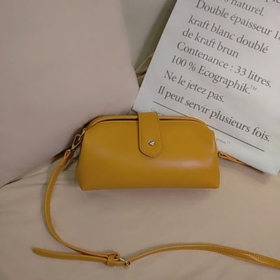 Bolsa Médico Vintage de Cuero Curtido al Natural con Asa Clip - Image 5