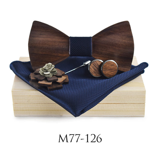 Corbata de Moño de Madera para Bodas y Eventos Elegantes - Image 8