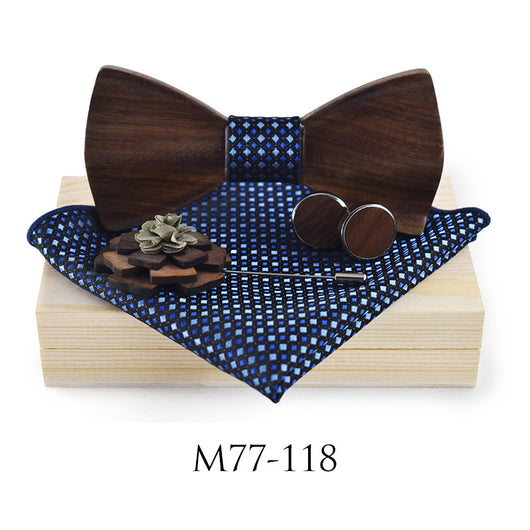 Corbata de Moño de Madera para Bodas y Eventos Elegantes - Image 12