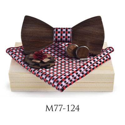 Corbata de Moño de Madera para Bodas y Eventos Elegantes - Image 9