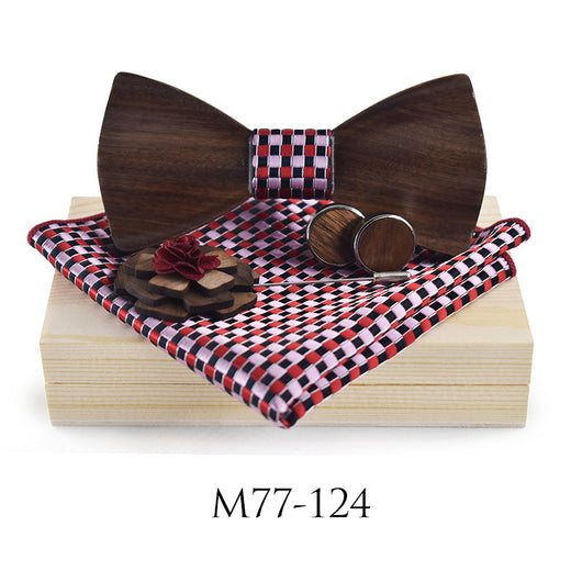 Corbata de Moño de Madera para Bodas y Eventos Elegantes - Image 9