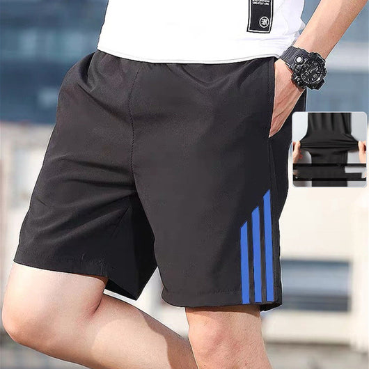 Pantalones Cortos Deportivos Hombre con Tres Bandas - Secado Rápido y Stretch - Image 4