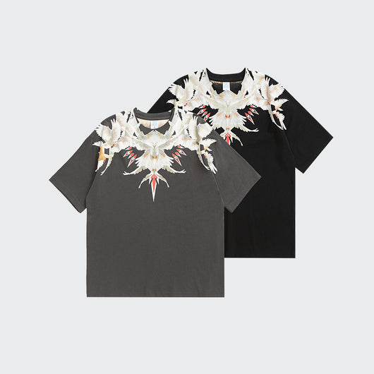 Camiseta Oversize Casual para Hombre con Estampado Retro Abstracto - Image 14