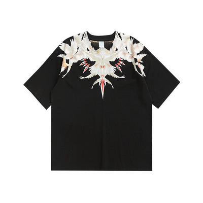 Camiseta Oversize Casual para Hombre con Estampado Retro Abstracto - Image 7