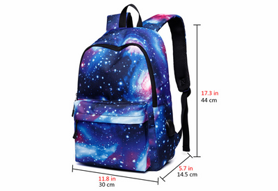 Mochila Escolar Unisex Cielo Estrellado con Carga USB - Image 10