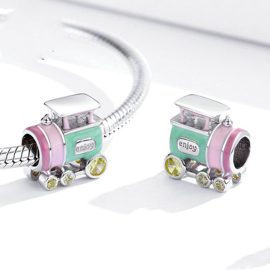 Pulsera de Cuentas Tren Colorido con Efecto Óleo - Joyería Infantil - Image 8