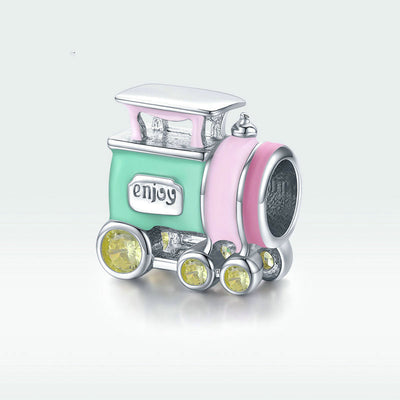 Pulsera de Cuentas Tren Colorido con Efecto Óleo - Joyería Infantil - Image 4