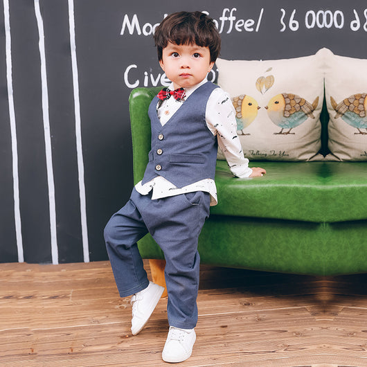 Conjunto de Tres Piezas para Niño: Camisa, Chaleco y Pantalón - Image 9