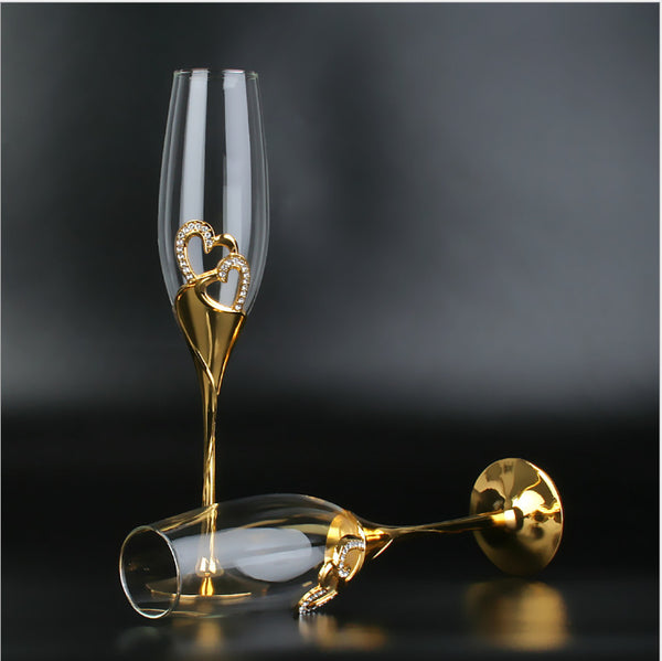 Copa de Champagne de Cristal Diamante - Image 3