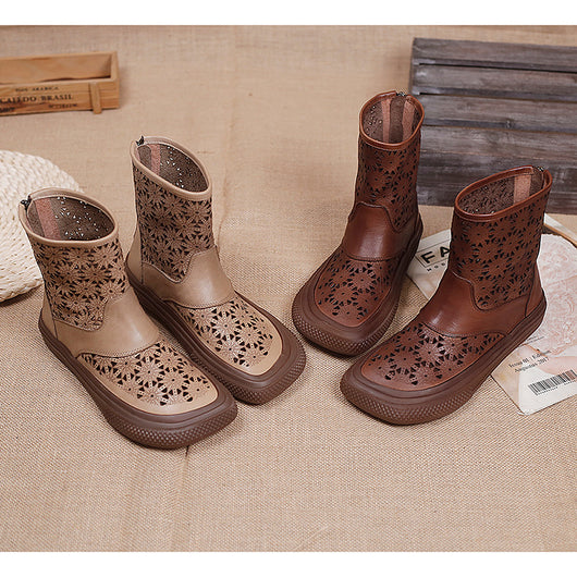 Zapatos de Cuero Retro con Perforaciones - Estilo Vintage Auténtico - Image 8