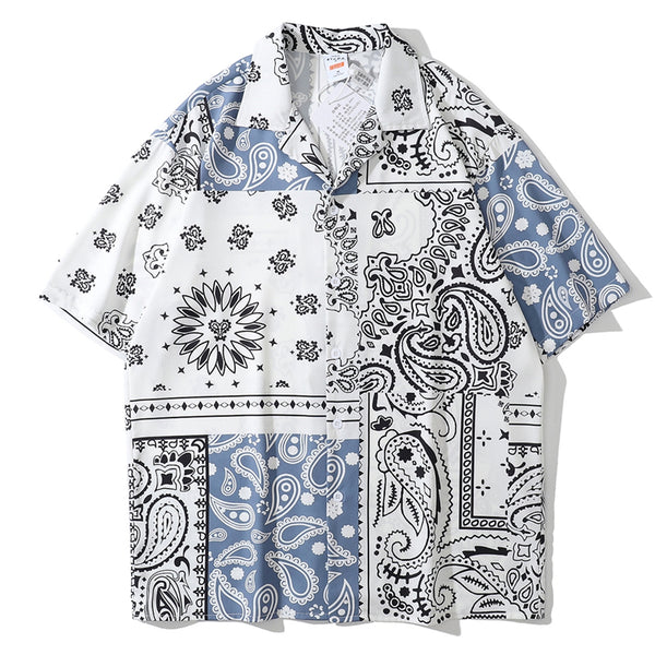 Camisa Tailandesa Flor de Anacardo Manga Corta