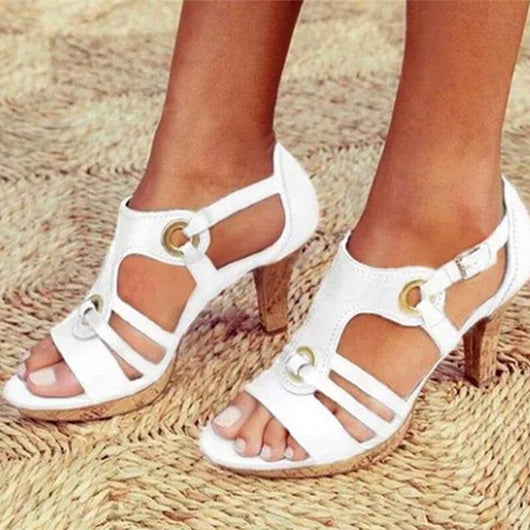 Sandalias de Tacón Alto con Punta Redonda para Mujer - Image 6