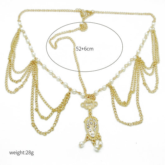 Diadema de Perlas con Borlas - Tendencia de Moda Europea y Americana - Image 9
