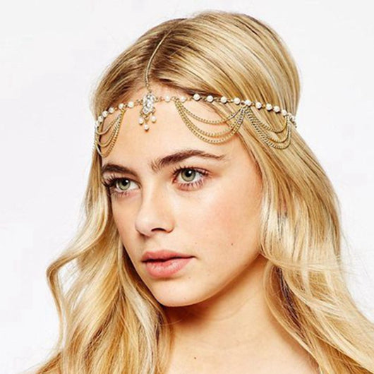 Diadema de Perlas con Borlas - Tendencia de Moda Europea y Americana - Image 6