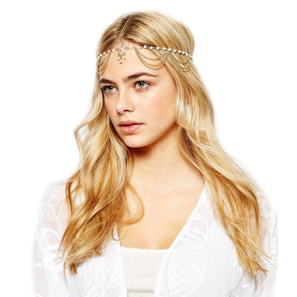 Diadema de Perlas con Borlas - Tendencia de Moda Europea y Americana - Image 3