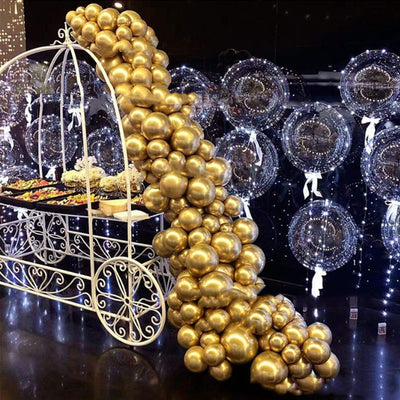 Arco Decorativo de Globos Dorados Metalizados 12 Pulgadas - Image 8