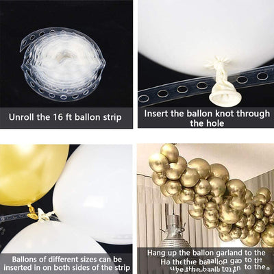 Arco Decorativo de Globos Dorados Metalizados 12 Pulgadas - Image 6