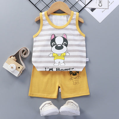 Conjunto de Shorts y Chaleco de Algodón para Niña - Verano Fresco - Image 5