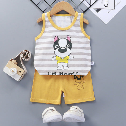 Conjunto de Shorts y Chaleco de Algodón para Niña - Verano Fresco - Image 5