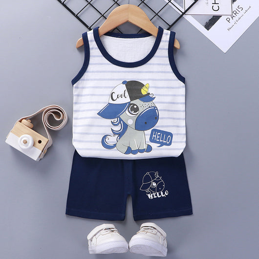 Conjunto de Shorts y Chaleco de Algodón para Niña - Verano Fresco - Image 6