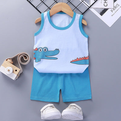 Conjunto de Shorts y Chaleco de Algodón para Niña - Verano Fresco - Image 4