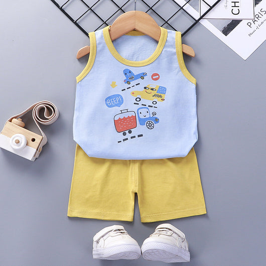 Conjunto de Shorts y Chaleco de Algodón para Niña - Verano Fresco - Image 7