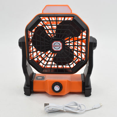Ventilador Camping Portátil 2 en 1 con Luz LED - Image 9