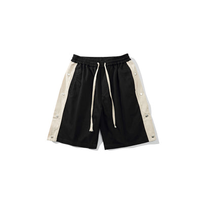 Pantalones Cortos con Costuras en Contraste y Puños Acampanados - Image 7