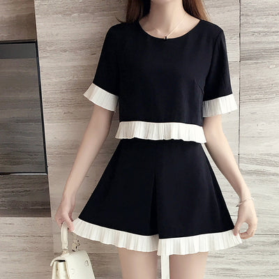 Conjunto de Dos Piezas para Mujer Talla Grande: Short Ancho y Blusa Suelta Ideal para Verano - Image 10