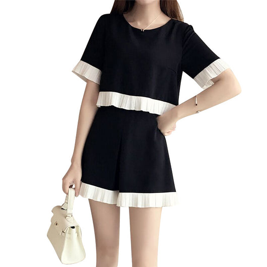 Conjunto de Dos Piezas para Mujer Talla Grande: Short Ancho y Blusa Suelta Ideal para Verano - Image 6