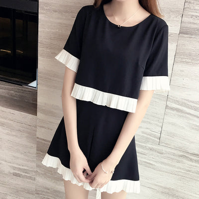 Conjunto de Dos Piezas para Mujer Talla Grande: Short Ancho y Blusa Suelta Ideal para Verano - Image 5