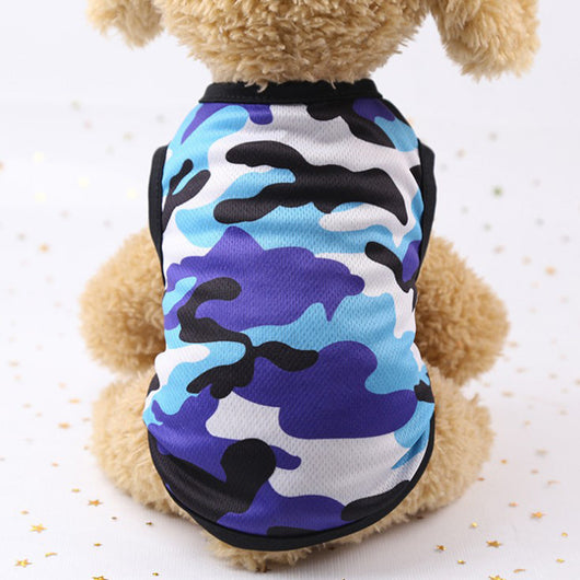 Chaleco de Malla Camuflado con Diseño Infantil para Perros - Colores Variados