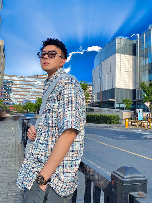 Camisa Suelta Salvaje de Alto Nivel para Hombre