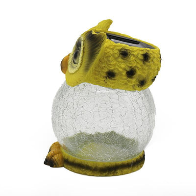 Lámpara Solar Decorativa con Forma de Búho para Exterior - Image 2