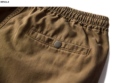 Pantalones Casuales de Talle Alto Sueltos en Colores Lisos - Image 12