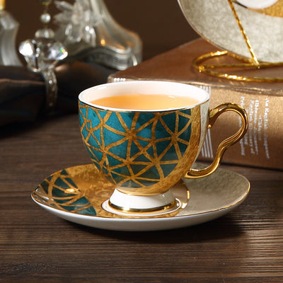 Juego de Taza y Platillo de Cerámica para Té de la Tarde - Image 11