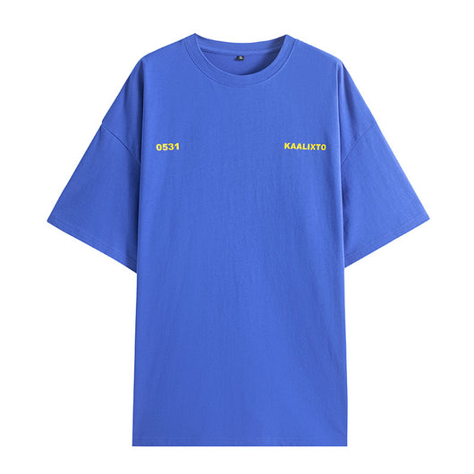Camiseta Suelta Multicolor de Manga Corta Versátil