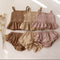 Conjunto de Verano para Bebé Niña - Top con Tirantes y Shorts Volantes